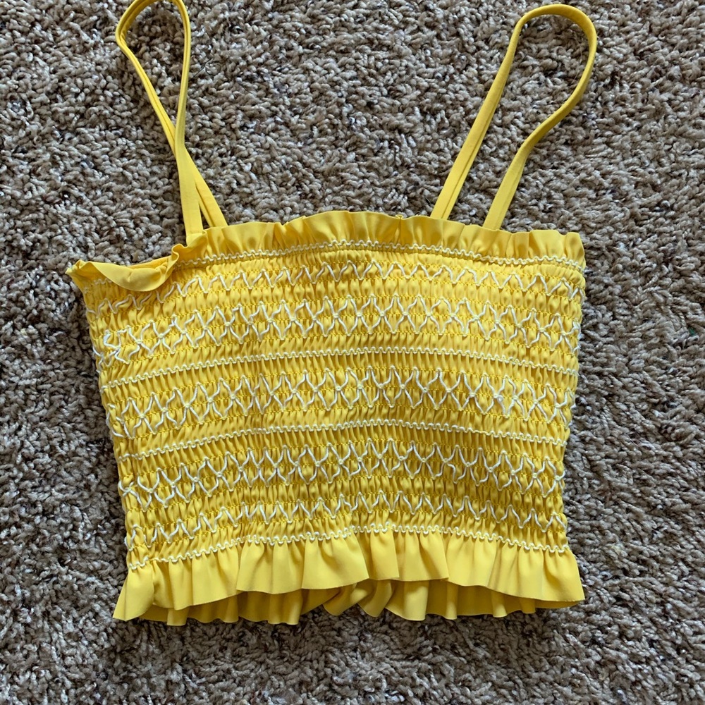 Yellow Bathing Suit Top